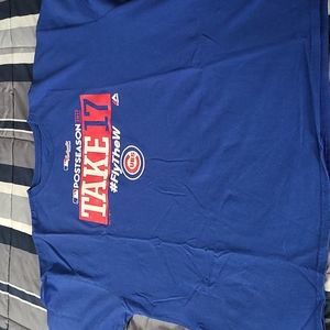 Mens majestic size XXL chicago cubs take "17" shirt
